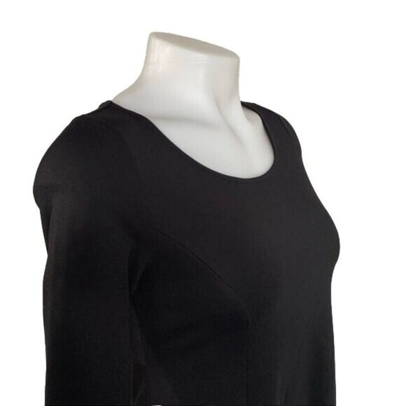 BB Dakota Little Black Dress Skater Style Skirt Open Back Dress Size XS - Picture 5 of 10